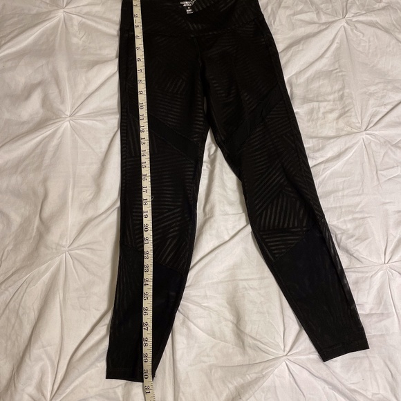 Old Navy Leggins w/ Faux Leathers Strips and Mesh - Picture 9 of 9